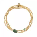 Energetic Aventurine Gold Colored Bracelet