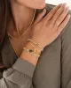 Splash Aventurine Gold Colored Bracelet