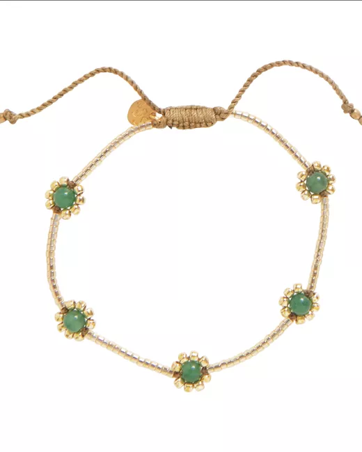 A Beautiful Story - Bracelet Botanic Aventurine Gold