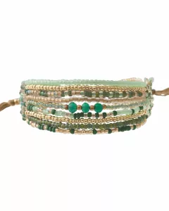Brightness Aventurine Gold bracelet
