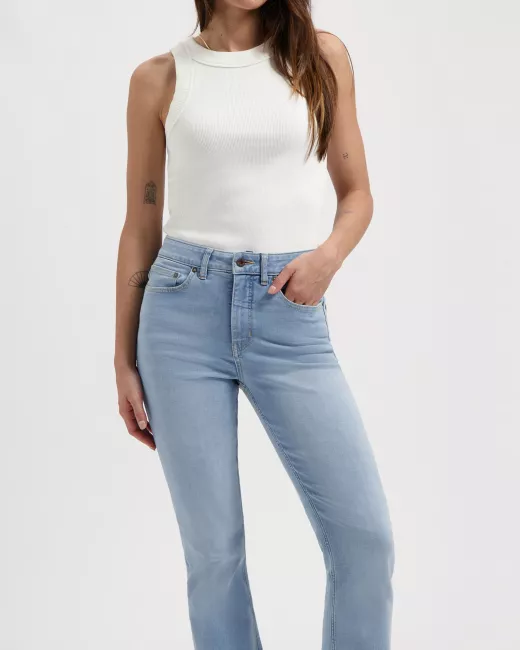 KUYICHI - Jeans Zoé Bootcut taille haute en coton bio