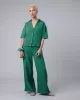 Bubble green Wide-leg pants