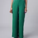 Bubble green Wijde broek