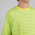 T-shirt oversize Stripes Lime