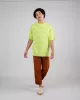 Brava Fabrics - T-shirt oversize Stripes Lime