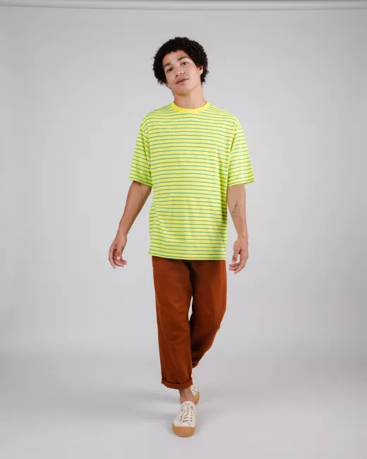 Brava Fabrics - T-shirt oversize Stripes Lime Brava Fabrics - T-shirt oversize Stripes Lime