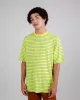 Brava Fabrics - T-shirt oversize Stripes Lime