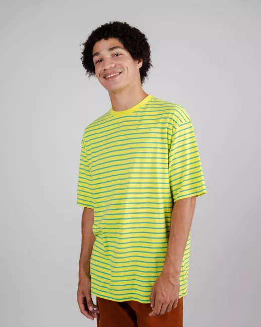 Brava Fabrics - T-shirt oversize Stripes Lime Brava Fabrics - T-shirt oversize Stripes Lime