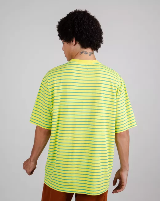 Brava Fabrics - T-shirt oversize Stripes Lime Brava Fabrics - T-shirt oversize Stripes Lime