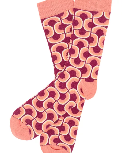 Tranquillo - Chaussettes summer print Mineral red