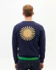 THINKING MU - Sweat en coton bio SOL NAVY