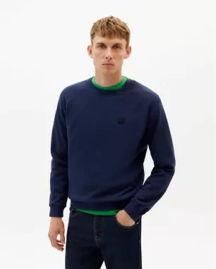 THINKING MU - Sweat en coton bio SOL NAVY THINKING MU - Sweat en coton bio SOL NAVY
