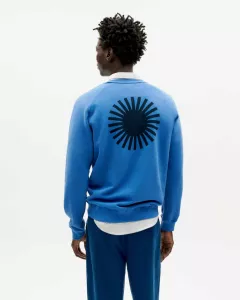 THINKING MU - Sweat en coton bio SOL HERITAGE BLUE