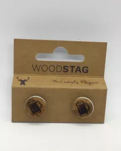 WOODSTAG – Boutons de manchette – Demi WOODSTAG – Boutons de manchette – Demi