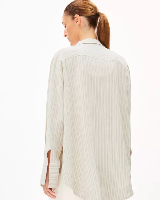 Armedangels - Chemisier ample en lin EASSAAL LINO STRIPES Armedangels - Chemisier ample en lin EASSAAL LINO STRIPES