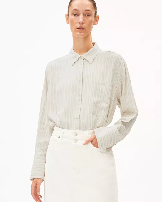 Armedangels - Chemisier ample en lin EASSAAL LINO STRIPES Armedangels - Chemisier ample en lin EASSAAL LINO STRIPES