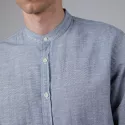 Pinstripe Mao Shirt