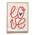 Seeded card - LOVE