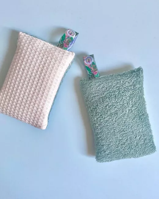 Anotherway - Lot de 2 Éponges lavables et réutilisables