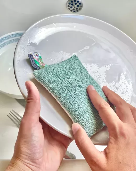 Anotherway - Lot de 2 Éponges lavables et réutilisables