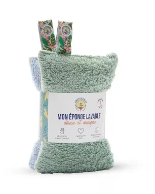 Lot van 2 Wasbare Doekjes 100% Biologisch Katoen Lot van 2 Wasbare Doekjes 100% Biologisch Katoen