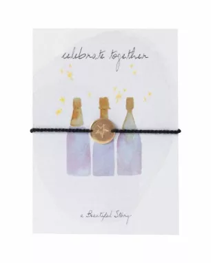 A Beautiful Story - Edelsteen Ansichtkaart Champagne