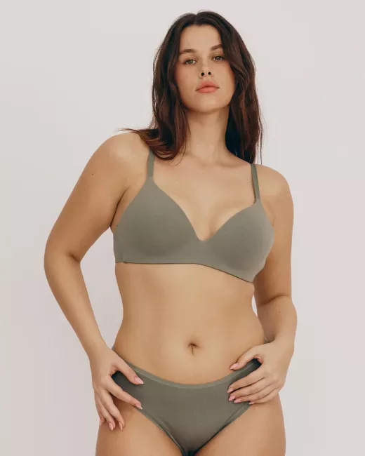 Organic Basics - Soutien-gorge sans armatures en coton biologique