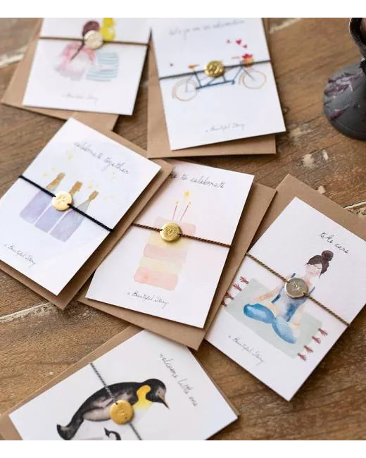 Jewelry Postcard Pinguin