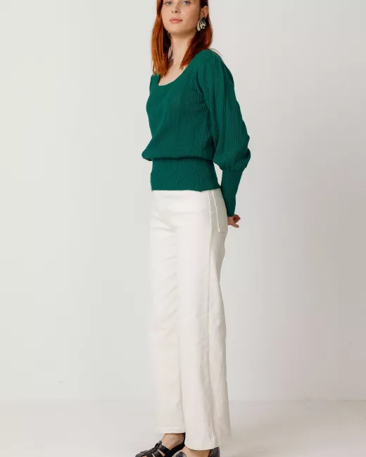 Organic cotton knit sweater DUDEA