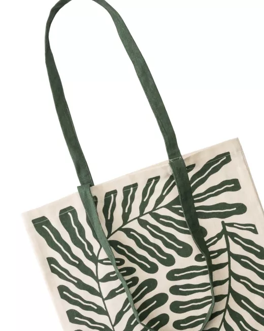Tranquillo - Tote Bag en coton bio ABSTRACT LEAVES Tranquillo - Tote Bag en coton bio ABSTRACT LEAVES