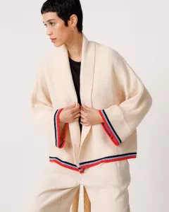 Organic cotton knit cardigan ELIXANE Organic cotton knit cardigan ELIXANE