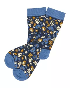 Chaussettes à motifs floraux en coton bio Chaussettes à motifs floraux en coton bio