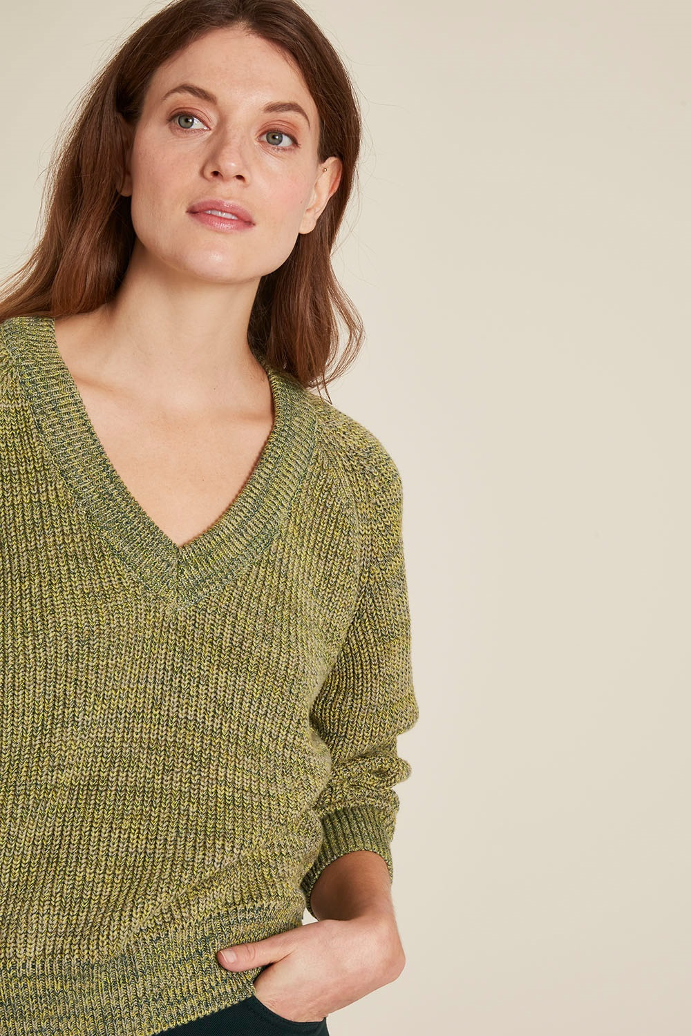 Tranquillo Loose sweater in organic cotton knit