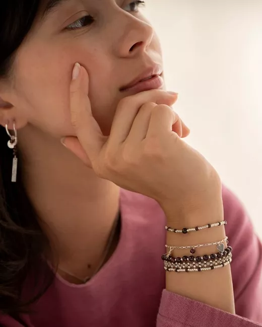 A Beautiful Story - Bracelet Advanced Grenat Gold