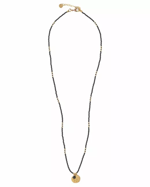 A Beautiful Story - Collier Timeless Onyx noir Gold 