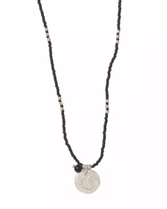 Collier Timeless Onyx noir Silver