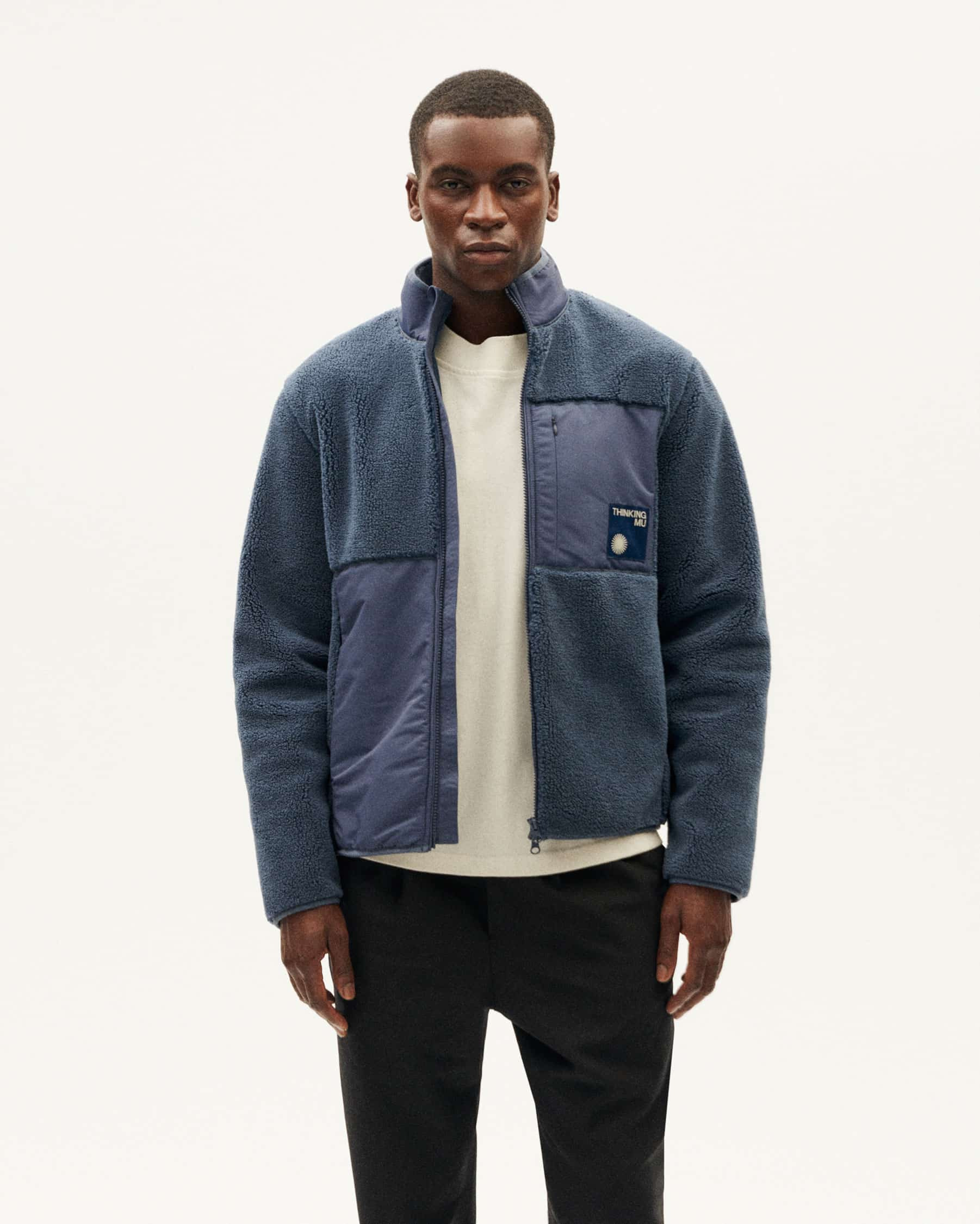 THINKING MU Veste polaire bleue Mitchel