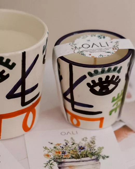 OALI - Bougie fleurissante Collection COCO OALI - Bougie fleurissante Collection COCO