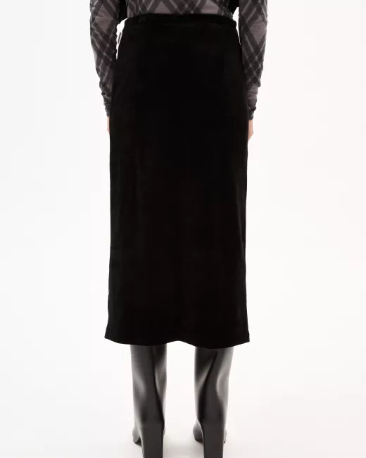 Armedangels - Jupe longue en velours noir EMOLGAA Armedangels - Jupe longue en velours noir EMOLGAA