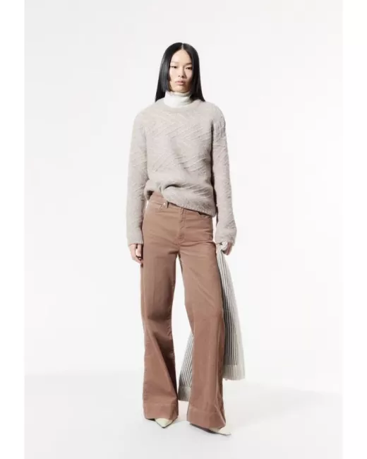 Armedangels - Pantalon MURLIAA à jambes larges en velours