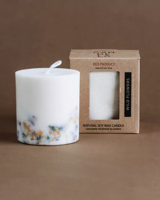 the MUNIO - Bougie à la cire de soja : WILD FLOWERS