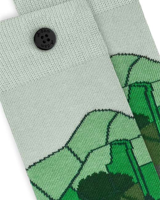 A-DAM - Chaussettes en coton bio Green fields A-DAM - Chaussettes en coton bio Green fields