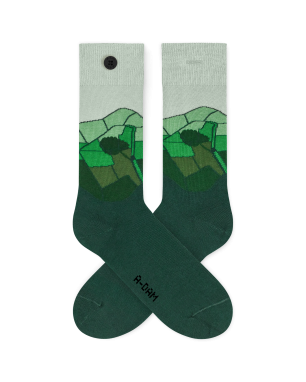 A-DAM - Chaussettes en coton bio Green fields A-DAM - Chaussettes en coton bio Green fields