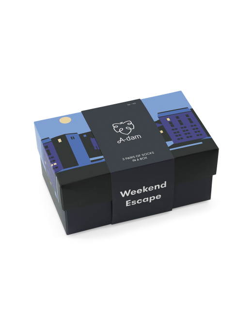 A-DAM - Pack de 3 paires de chaussettes : Weekend Escape