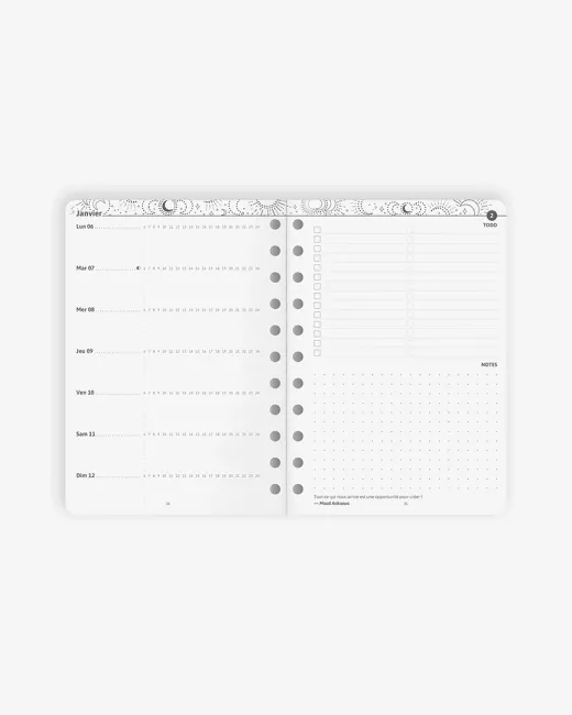 Agenda My 2025 - Format Poche A6 spirale