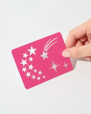 Si Si La Paillette - Tatouages Pailletés avec Pochoirs Réutilisables