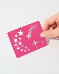 Si Si La Paillette - Tatouages Pailletés avec Pochoirs Réutilisables