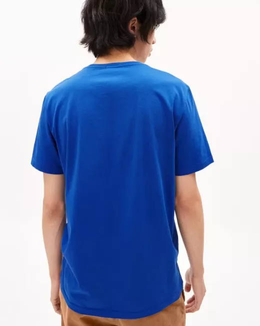 ARMEDANGELS - T-shirt JAAMES bleu en coton bio ARMEDANGELS - T-shirt JAAMES bleu en coton bio