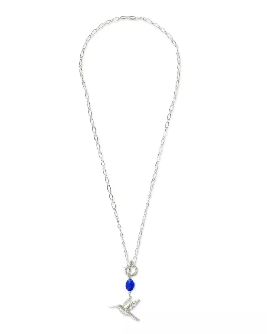 Timeless Lapis Lazuli Zilverkleurige Ketting Timeless Lapis Lazuli Zilverkleurige Ketting