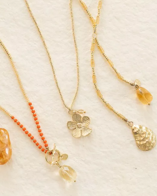A Beautiful Story - Collier Entire Citrine Gold